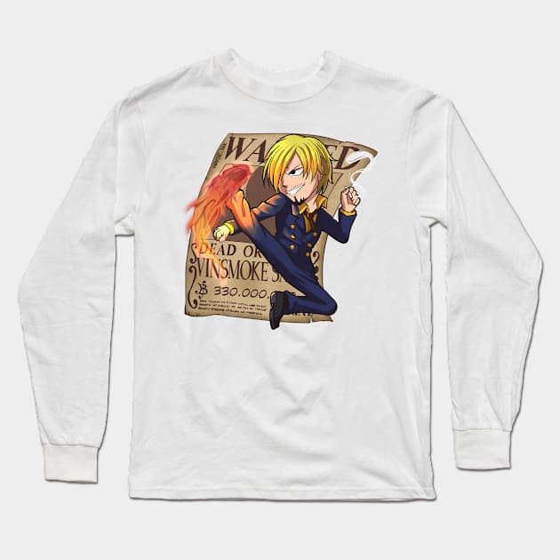 Wanted Sanji Long Sleeve T-Shirt by Hayde